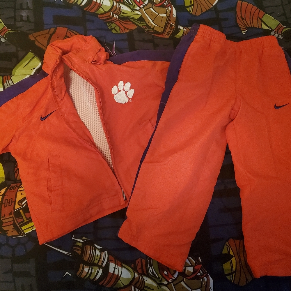 Toddler Clemson Nike track suit